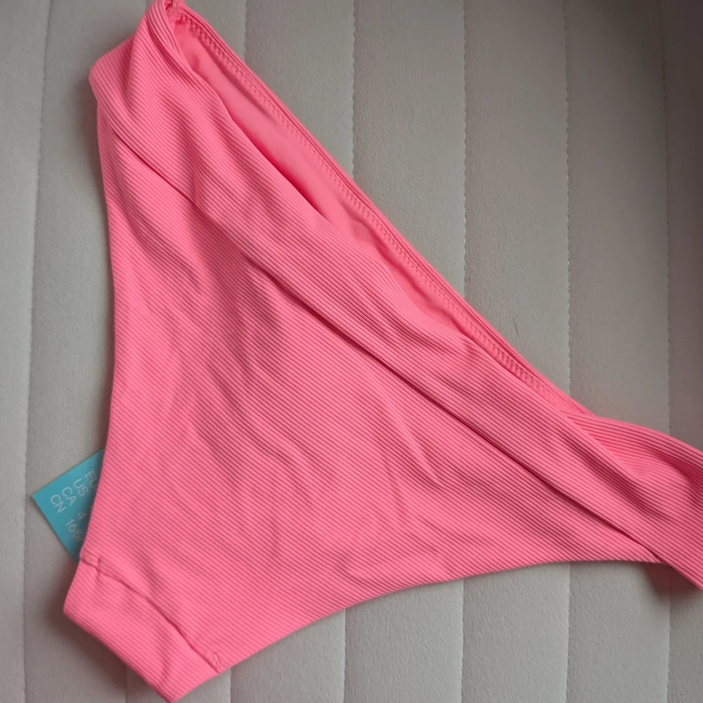 Pink Ribbed Bikini Bottom - Picture 2 of 2